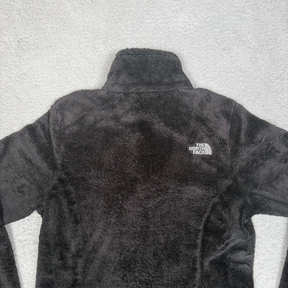 The North Face Womens Osito Full Zip Fleece Jacket Black Small S High Pile Fuzzy - Picture 4 of 11